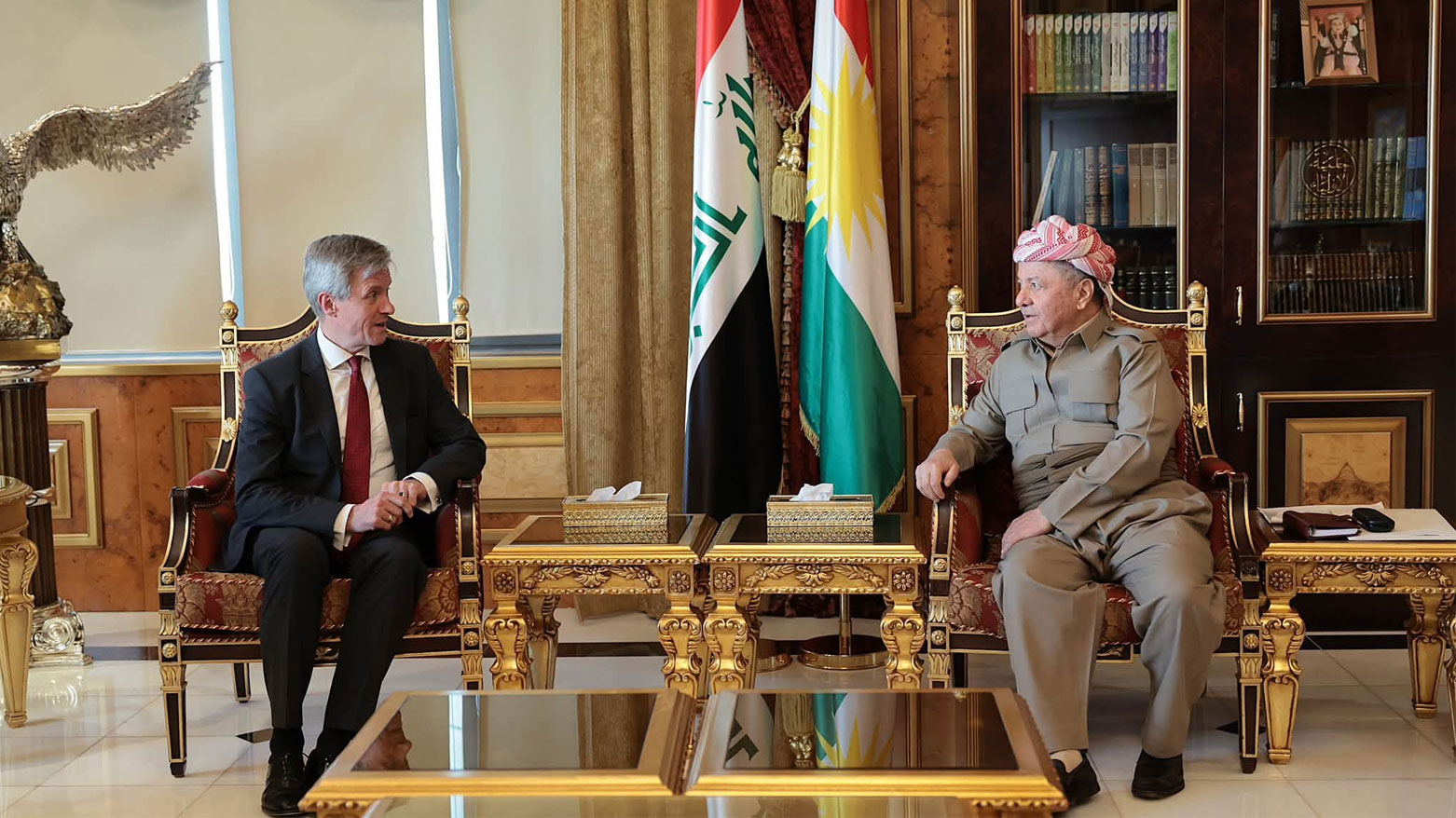 الرئيس بارزاني يستقبل القنصل العام الألماني في أربيل