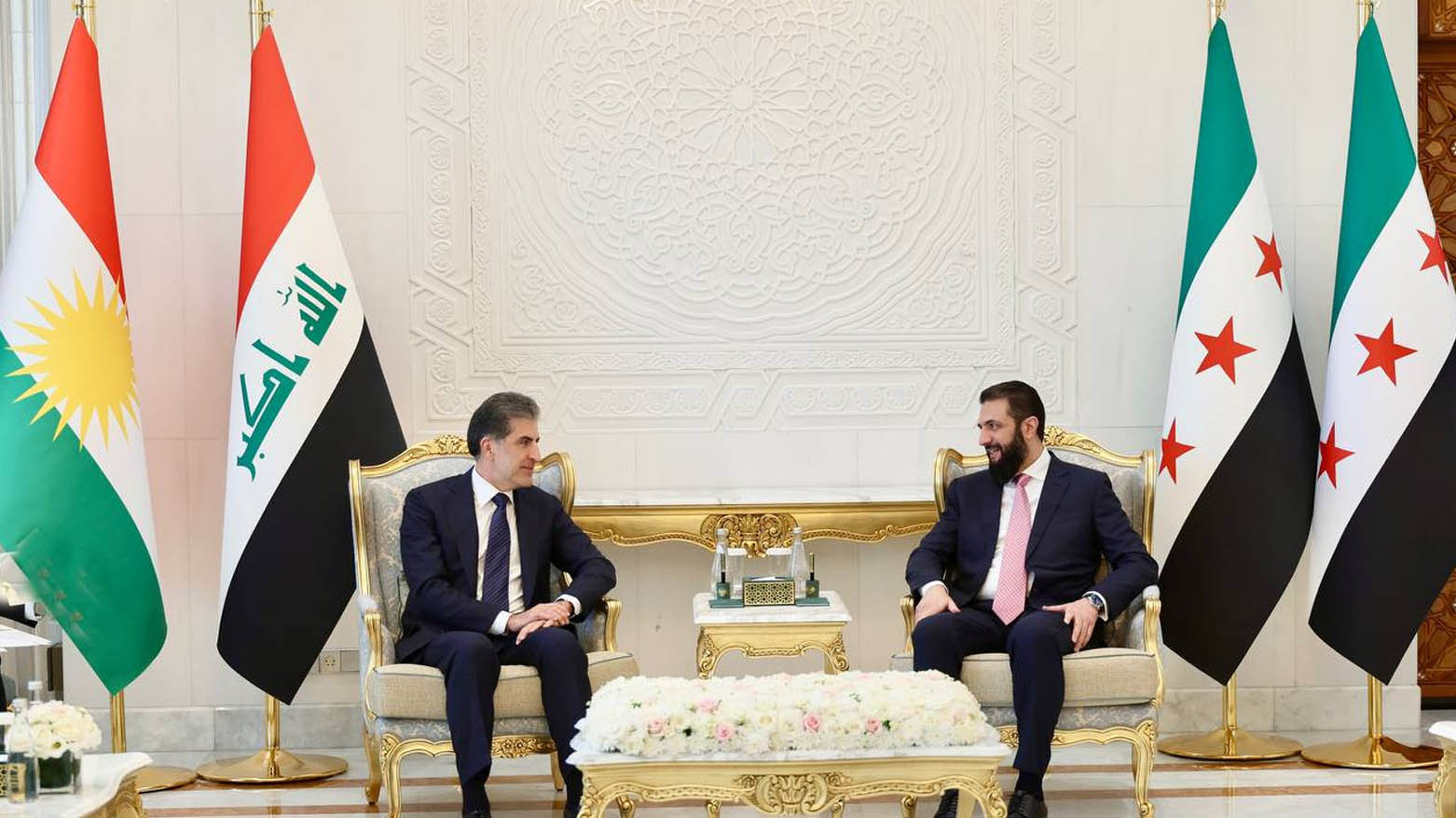 Nêçîrvan Barzanî û Ehmed Şera: Li Sûriyeya nû mafên hemî pêkhateyan tên parastin