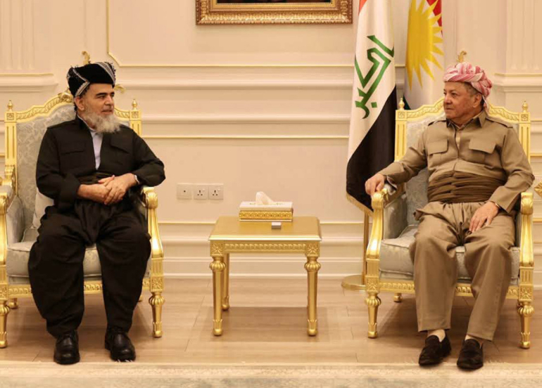 Serok Barzanî û Elî Bapîr rewşa siyasî û aloziyên deverê nîqaş kirin