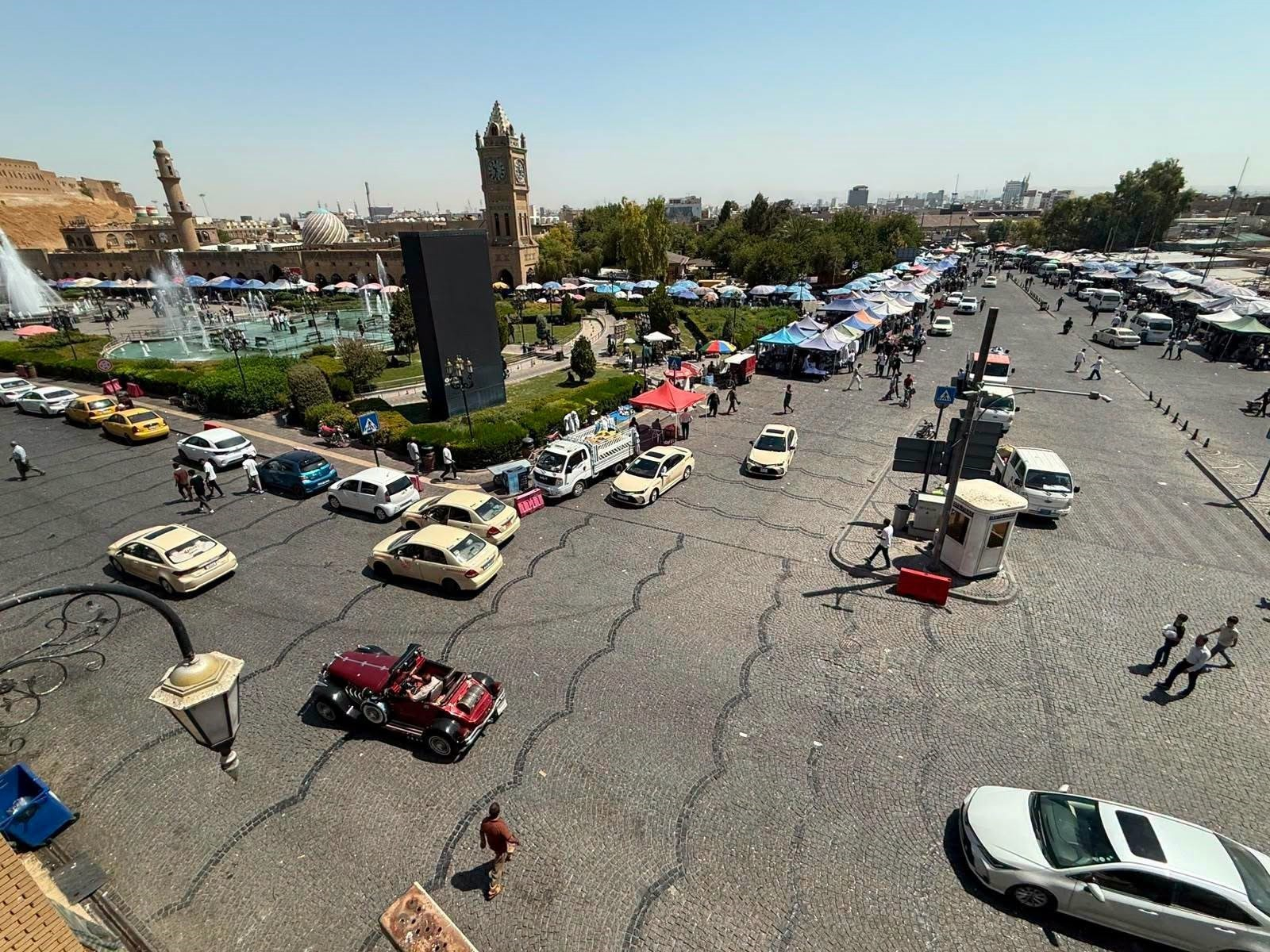 بلدية أربيل تعيد تنظيم السوق الكبير وسط العاصمة وتمنع الفوضى وإغلاق الشوارع