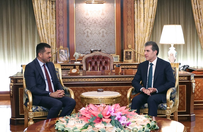 Kurdistan Region President Nechirvan Barzani Meets German MP Serdar Yüksel