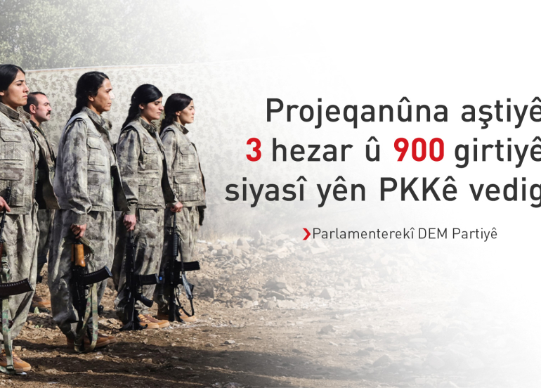 DEM Partî: Qanûna nû ya aştiyê bandorê li rewşa 75 hezar kesan dike