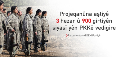 DEM Partî: Qanûna nû ya aştiyê bandorê li rewşa 75 hezar kesan dike
