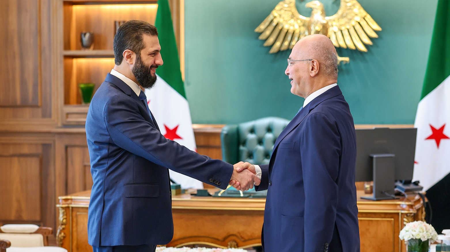 Ehmed Şera û Berhem Salih li Şamê vegera penaberan gotûbêj kir