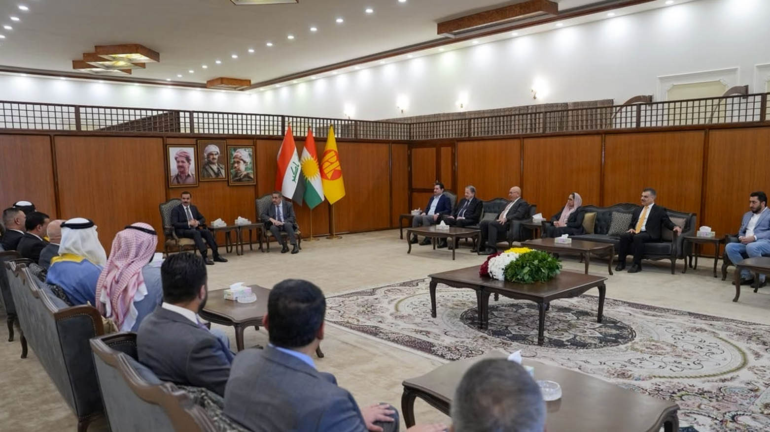 الديمقراطي الكوردستاني وتحالف عزم يبحثان التطورات السياسية في بغداد