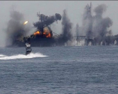هێرشی فڕۆکەی بێفڕۆکەوان بۆ سەر کەشتییەکی نەوتهەڵگر لەکاتی دەرچوونی لە گەرووی هورمز