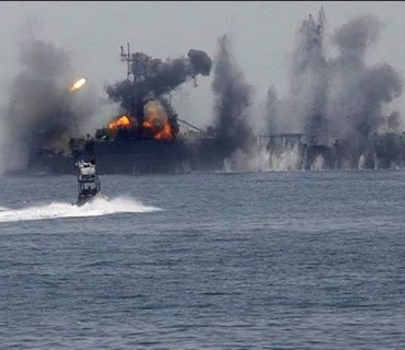 هێرشی فڕۆکەی بێفڕۆکەوان بۆ سەر کەشتییەکی نەوتهەڵگر لەکاتی دەرچوونی لە گەرووی هورمز