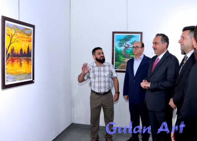 هونەرمەند(رەزوان قادر نانەكەلی) 14هەمین پێشانگەی تایبەتی خۆی كردەوە