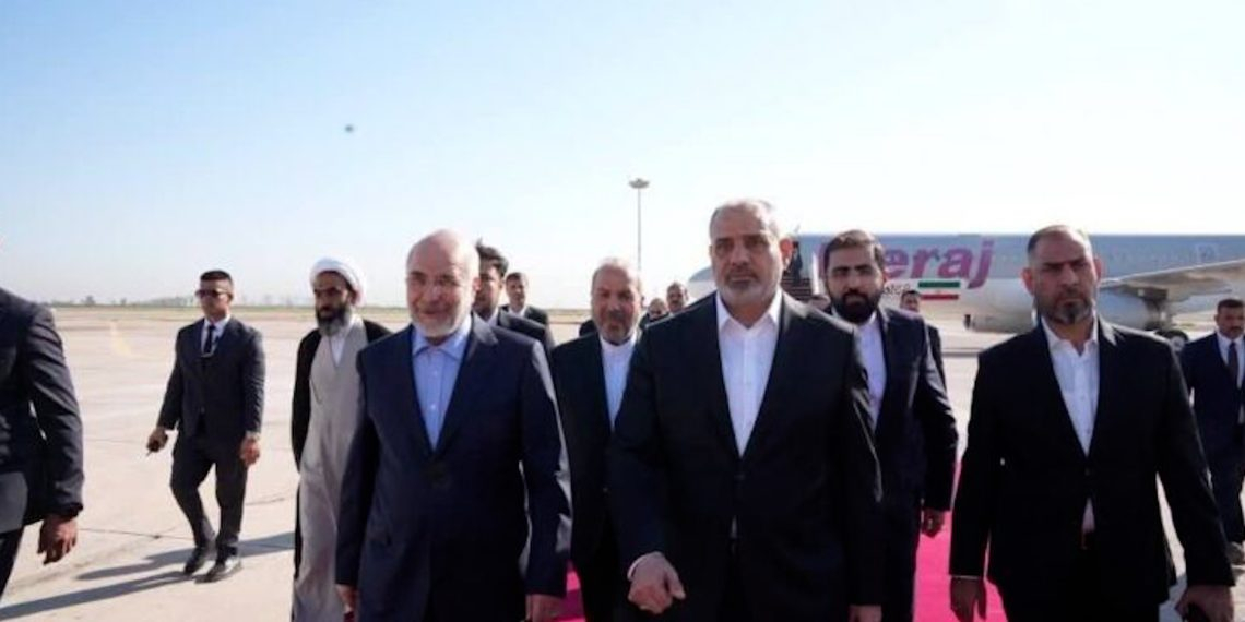 Serokê Parlamentoya Îranê Mihemed Baqir Qalîbaf gihişt Bexdayê
