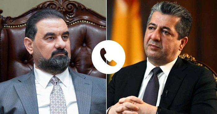 في اتصال هاتفي مع رئيس حكومة إقليم كوردستان.. رئيس مجلس النواب يُدين الهجمات المسيَّرة
