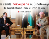 Berpirsê Ofîsa Peywendiyan a Yekîtiya Ewropayê pîrozbahiyê li Serok Barzanî dike