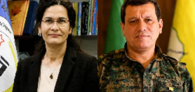 Mezlûm Ebdî û Îlham Ehmed bi Ehmed Şer re civiyan