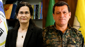 Mezlûm Ebdî û Îlham Ehmed bi Ehmed Şer re civiyan