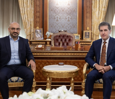 نێچیرڤان بارزانی، سەرۆكی هەرێمی كوردستان، پێشوازیی لە بەڕێز قاسم تاهیر ساڵح، ئەندامی پەرلەمانی فیدراڵیی ئەڵمانیا سەر بە لیستی پارتی سەوز، كرد.