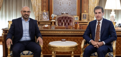 نێچیرڤان بارزانی، سەرۆكی هەرێمی كوردستان، پێشوازیی لە بەڕێز قاسم تاهیر ساڵح، ئەندامی پەرلەمانی فیدراڵیی ئەڵمانیا سەر بە لیستی پارتی سەوز، كرد.