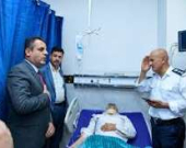 وزير الصحة يتفقد مصابي الحادث المروري الأليم في مستشفى رزگاري بأربيل