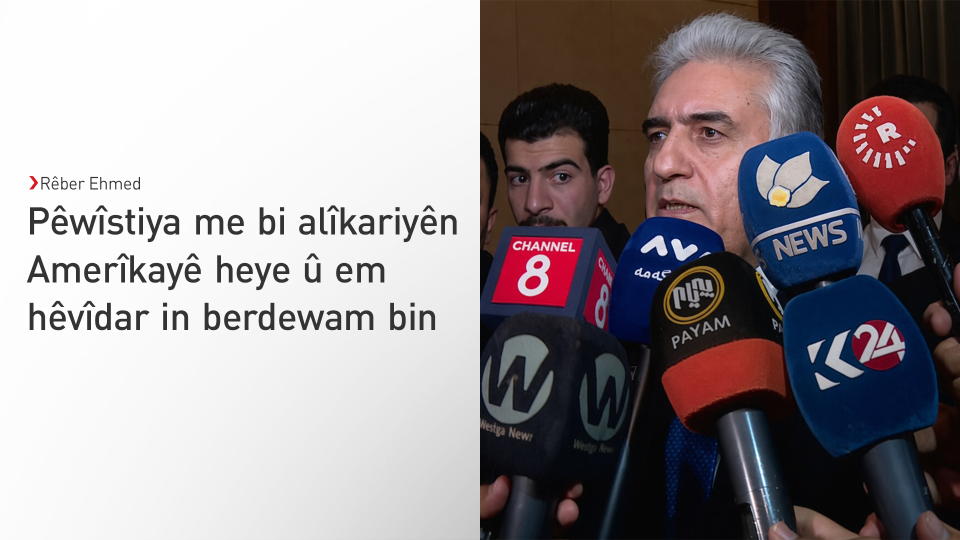 Reber Ehmed: Bi Bexda û hevpeymanan re kar ji bo rawestandina êrîşên li ser Kurdistanê dikin