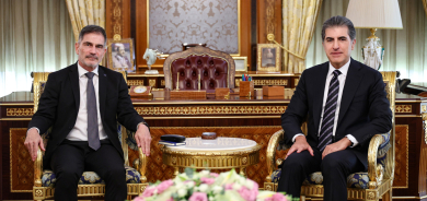 نێچیرڤان بارزانی، سەرۆکی هەرێمی کوردستان، پێشوازیی لە بەڕێز کلیمێنس زێمتنەر، باڵیۆزی یەکێتیی ئەورووپا لە عێراق کرد.