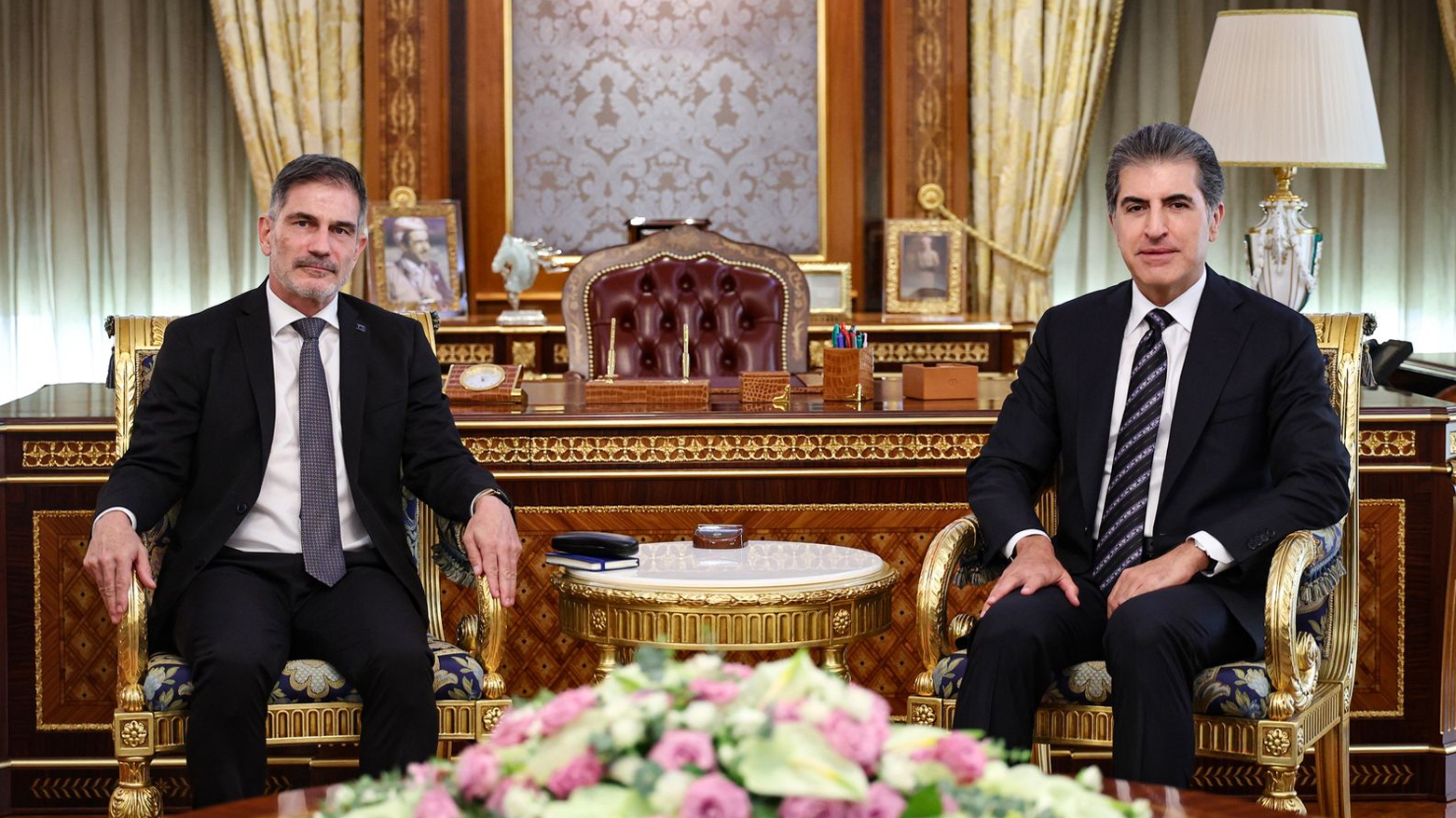 نيجيرفان بارزاني وسفير الاتحاد الأوروبي يبحثان تعزيز الشراكة والتعاون مع كوردستان