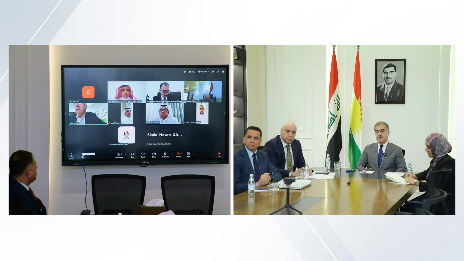 سفين دزيي يبحث التطورات الأمنية مع ممثلي 7 دول عربية