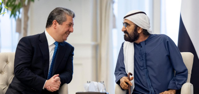 رئيس حكومة إقليم كوردستان يجتمع مع رئيس دولة الإمارات
