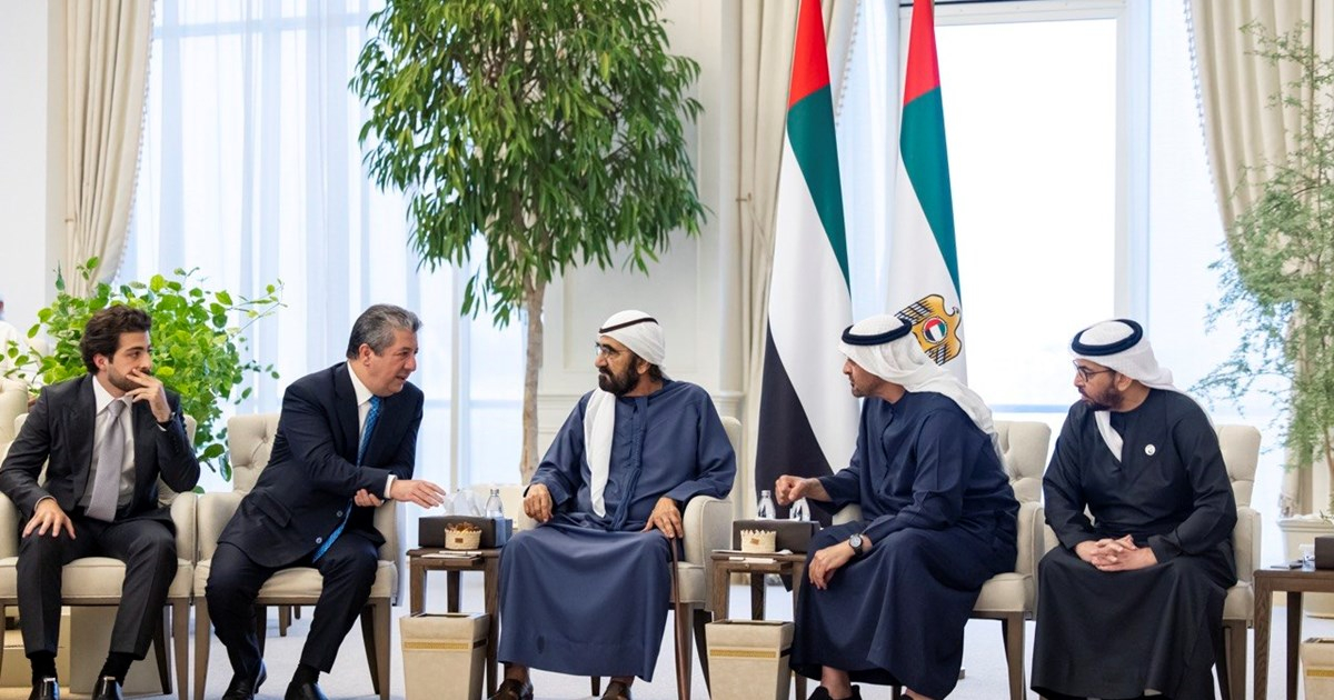 Prime Minister Masrour Barzani Meets President of the UAE