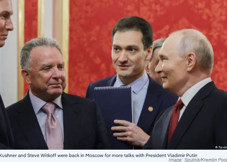 US Envoys Meet Putin in Moscow as Ukraine Peace Efforts Intensify