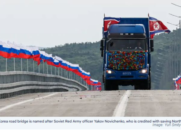 Russia and North Korea Open First Road Bridge as Strategic Ties Deepen