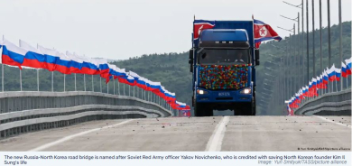 Russia and North Korea Open First Road Bridge as Strategic Ties Deepen