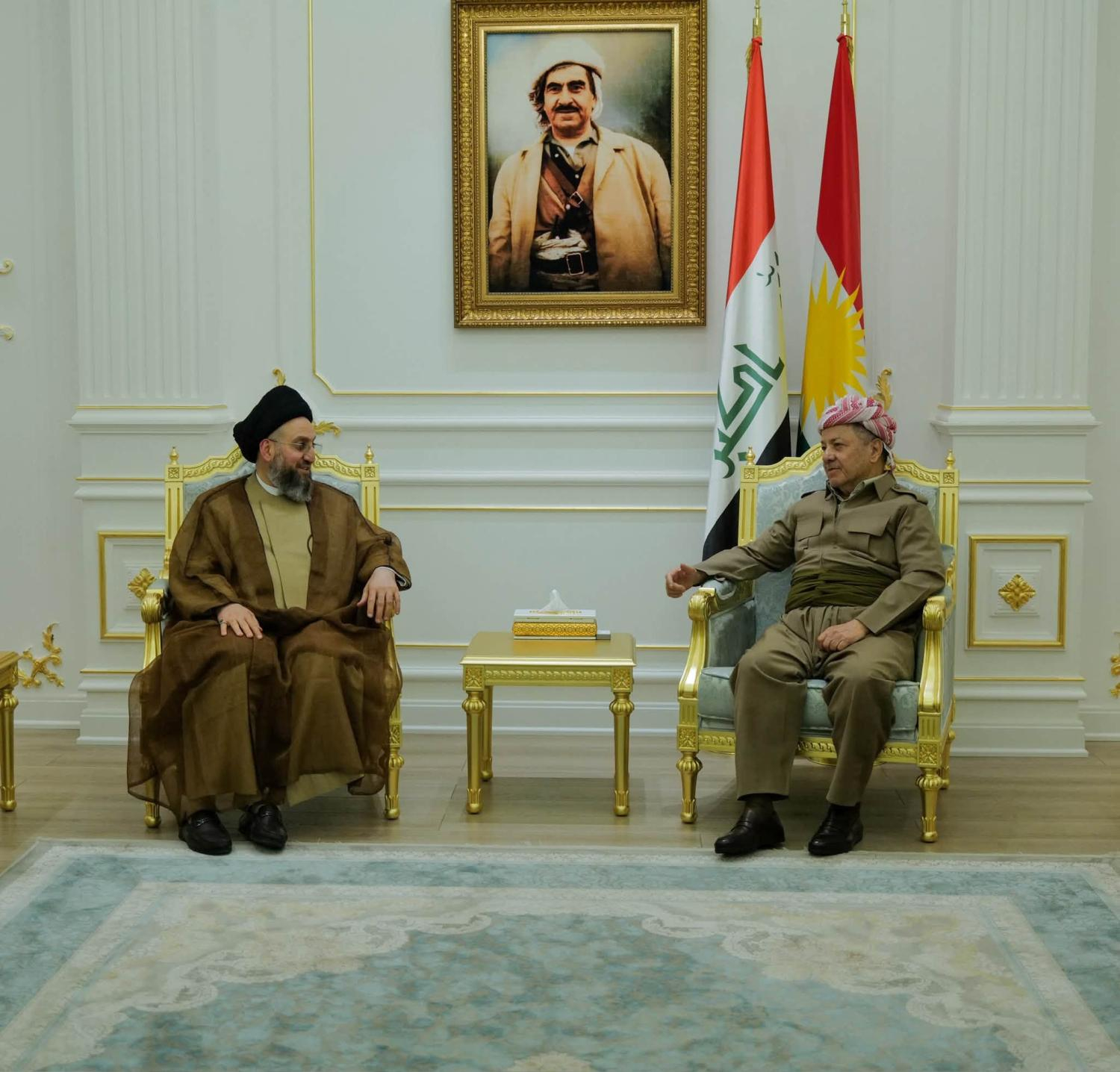 الرئیس بارزاني يستقبل عمار الحكيم ويبحثان الأوضاع السياسية في العراق