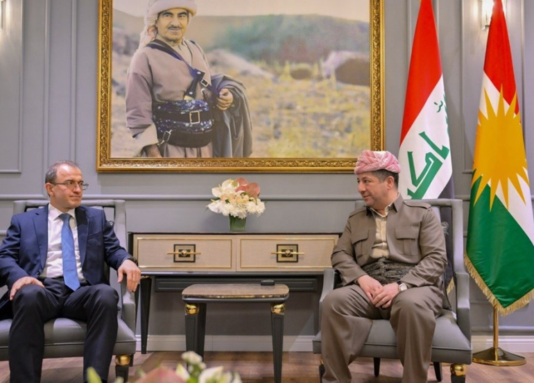 Prime Minister Masrour Barzani Bids Farewell to Ambassador of Russia