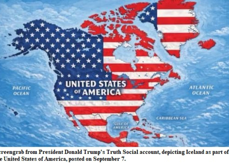 Iceland Summons US Ambassador Over Trump Map Showing Island as Part of US