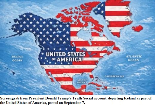 Iceland Summons US Ambassador Over Trump Map Showing Island as Part of US