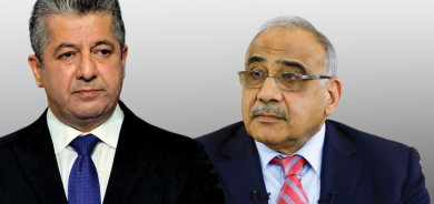 رئيس الوزراء العراقي الأسبق عادل عبدالمهدي يعزي رئيس الحكومة مسرور بارزاني