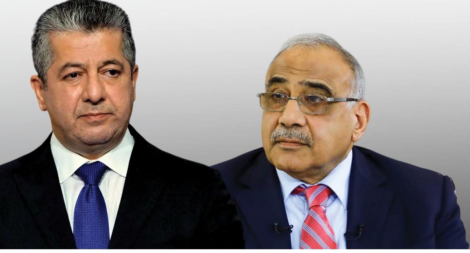 رئيس الوزراء العراقي الأسبق عادل عبدالمهدي يعزي رئيس الحكومة مسرور بارزاني