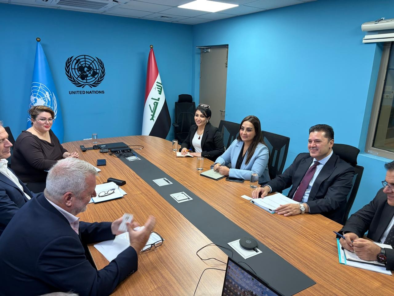 منسق التوصيات الدولية يلتقي المنسق المقيم للأمم المتحدة في العراق