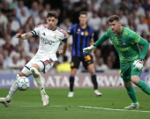 ريال مدريد يفوز على انترميلان بهدفين مقابل هدف واحد