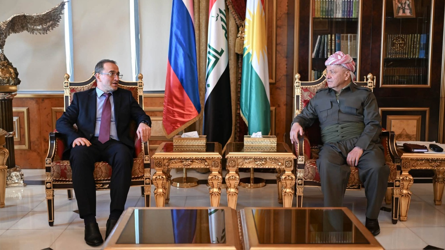 الرئیس بارزاني يستقبل السفير الروسي لدى العراق في بيرمام