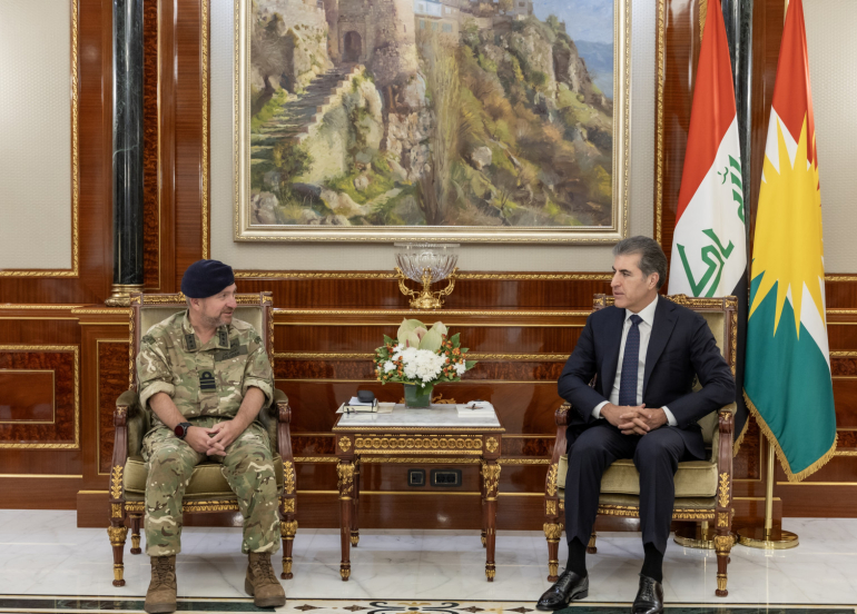 Nechirvan Barzani Meets UK Defence Adviser to Discuss Security and Peshmerga Reform