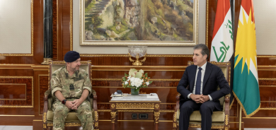 سەرۆکی هەرێمی کوردستان، له‌گه‌ڵ جێگری ئەدمیراڵ بەڕێز ئێدوارد ئالگرین، ڕاوێژکاری باڵای سەربازیی بەریتانیا بۆ ڕۆژهەڵاتی ناوەڕاست و باکووری ئەفریقيا و شاندێکی یاوەری كۆبووه‌وه‌