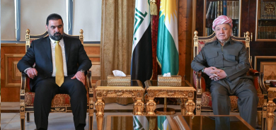 الرئيس مسعود بارزاني يستقبل رئيس مجلس النواب الاتحادي والوفد المرافق له في بيرمام