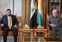 بــاره‌گای بارزانی :  سەرۆك بارزانی پێشوازی لە سەرۆكی ئەنجوومەنی نوێنەرانی عێراق و شاندی یاوەری دەكات