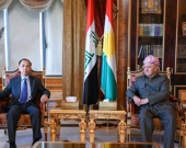 الرئيس بارزاني يستقبل القنصل العام الصيني ليو جون في أربيل