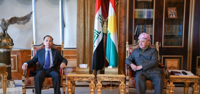 الرئيس بارزاني يستقبل القنصل العام الصيني ليو جون في أربيل