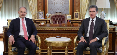 رئیس اقلیم كوردستان يستقبل القنصل الفرنسي الجديد