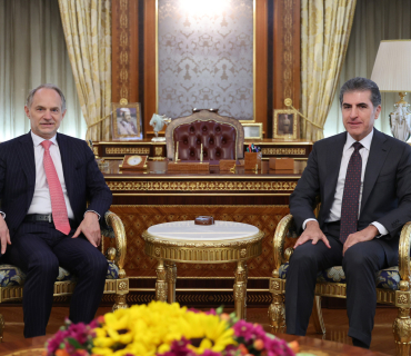 نێچیرڤان بارزانی، سه‌رۆكی هه‌رێمی كوردستان، پێشوازیی له‌ بەڕێز باڵیۆز ئیمانوێل مینیۆ، كونسوڵی گشتیی نوێی فه‌ره‌نسا له‌ هه‌رێمی كوردستان كرد.