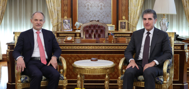 نێچیرڤان بارزانی، سه‌رۆكی هه‌رێمی كوردستان، پێشوازیی له‌ بەڕێز باڵیۆز ئیمانوێل مینیۆ، كونسوڵی گشتیی نوێی فه‌ره‌نسا له‌ هه‌رێمی كوردستان كرد.