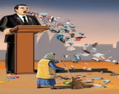 كاریكاتێر، ئەم کاری کاتێرە  باس لەو كەسانە دەكات كە هەرچی دەیڵێن بۆ دەوروبەر و بەرامبەرەكانیان
