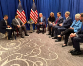 Elî Zeydî û Donald Trump li hev civiyan