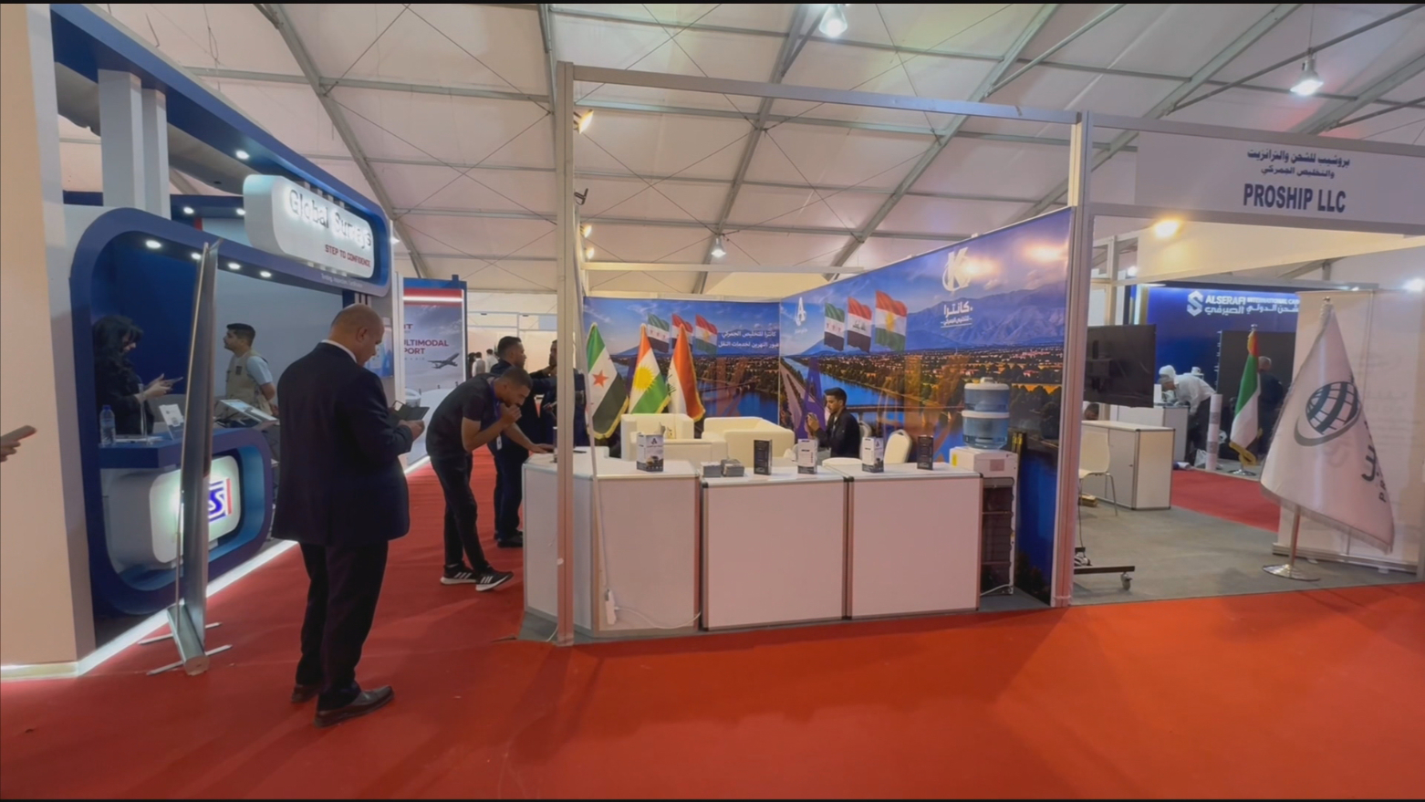 Bi beşdariya karsazên Kurd Pêşangeha Navdewletî ya Veguhastin û Barkirinê li Şam hat vekirin